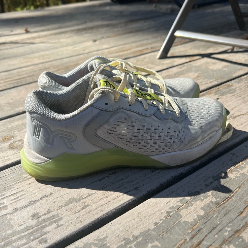 TYR CX-1 Trainer size 6.5 women’s Gray and Yellow CrossFit shoes